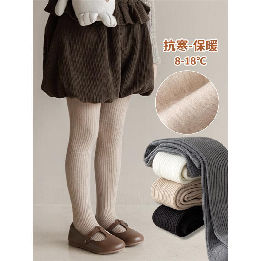 秋冬薄绒儿童连裤袜女童