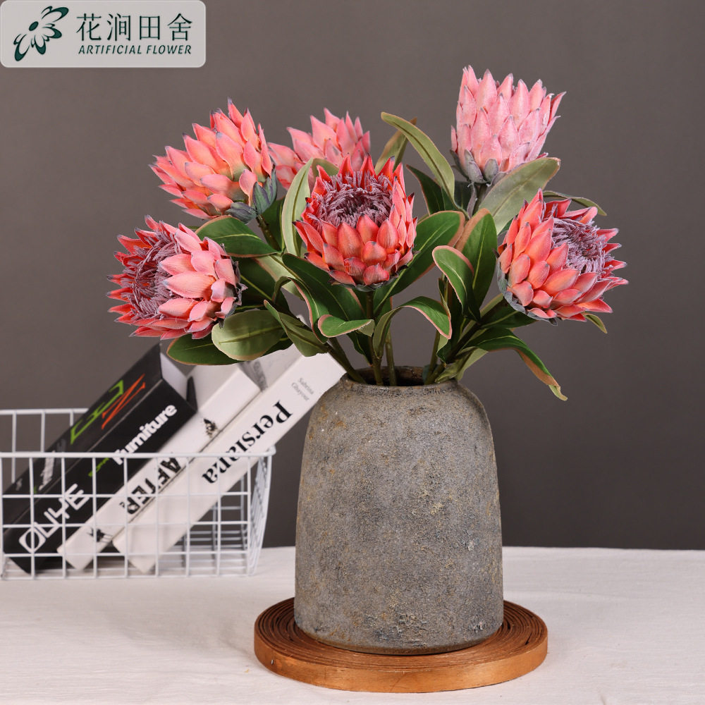 仿真帝王花高档家居花艺