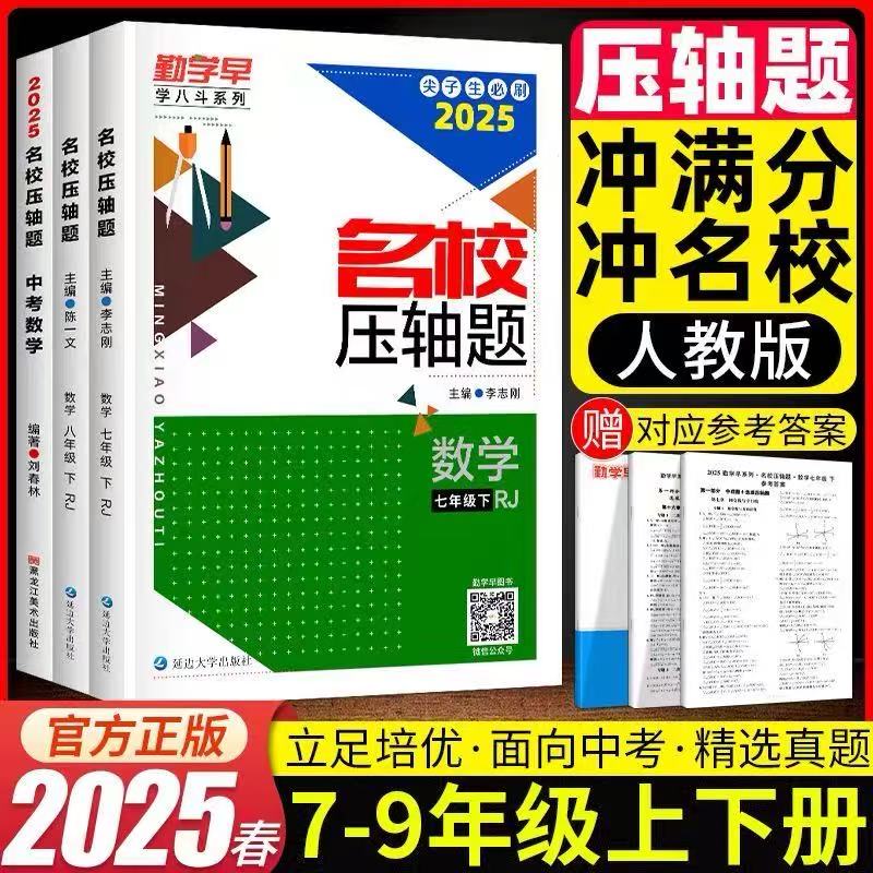 2025版勤学早名校压轴题八年级上册数学专题复习初中初二8上数学名校名题必刷题尖子生强化训练武汉发货赠纸质答案