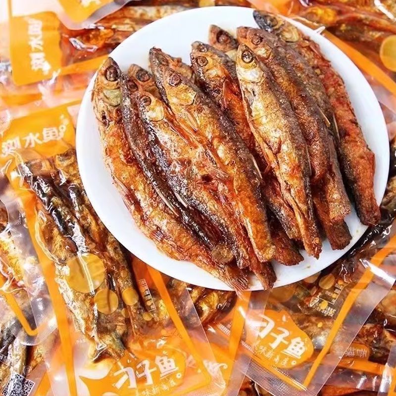 浏水坊浏水鱼刁子鱼手撕鲫鱼零食香辣鱼仔即食辣鱼干小吃湖南特产