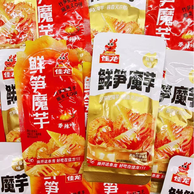 鲜笋魔芋麻酱香辣味即食魔芋零食开袋即食辣味小零食