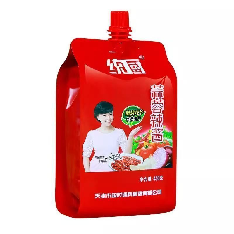 天津统厨蒜蓉辣酱450g烤茄子家用烤肉专用料煎饼果子酱
