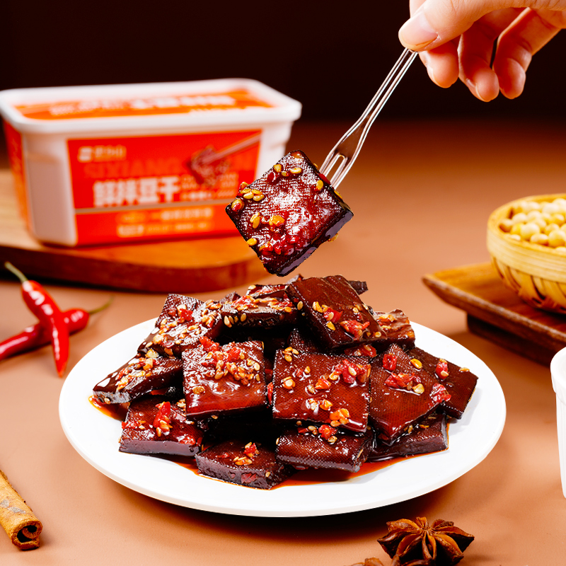 鲜拌酱干香干湖南特产香辣豆干平江豆腐干休闲零食小吃