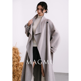 麦格牧【宿云】羊毛双面呢大衣女中长款25秋冬新款高级感气质外套