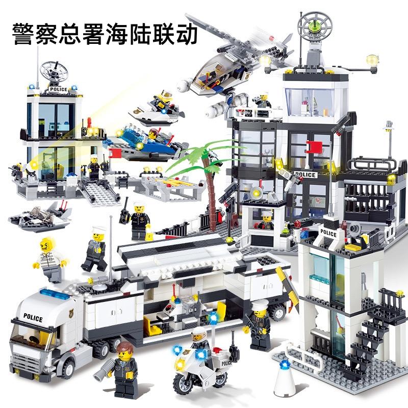警察总局警车益智积木