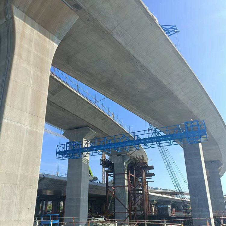 高架桥底部作业平台 桥梁施工台车 横跨桥面施工吊篮