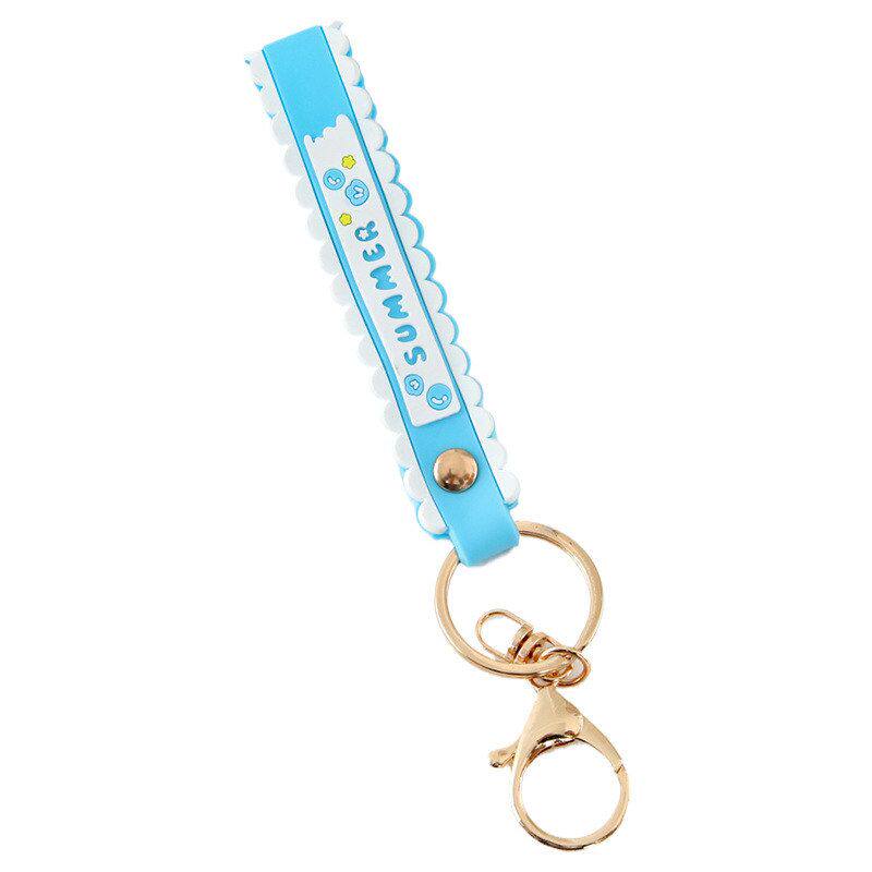 包包软胶配件皮绳挂件硅胶钥匙扣礼品小PVC公仔玩具手腕带定制