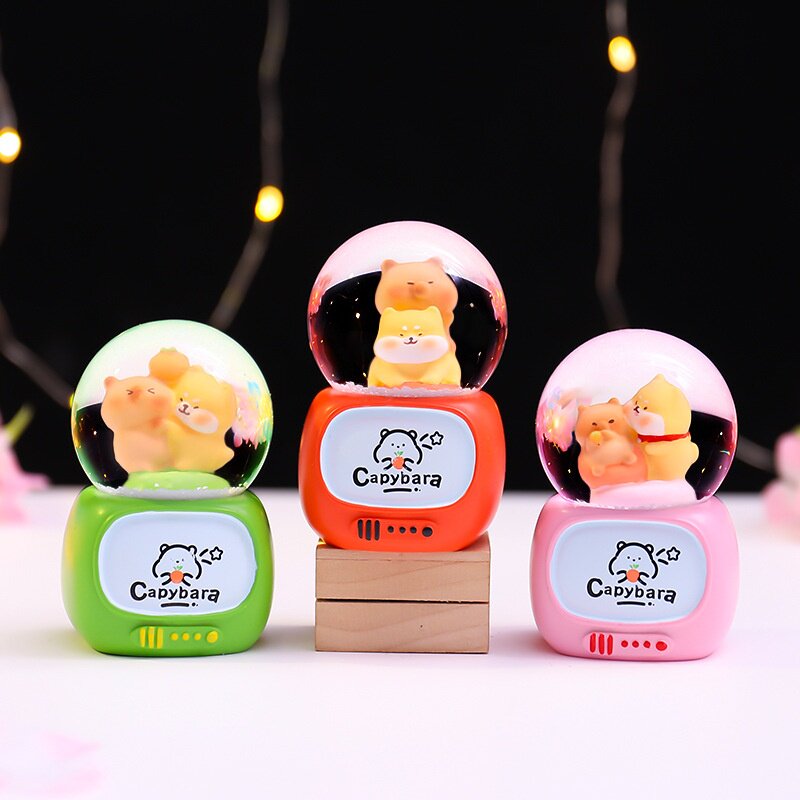 迷你水晶球可爱桌面摆件和你非常好发光小水球生日礼物新款批发