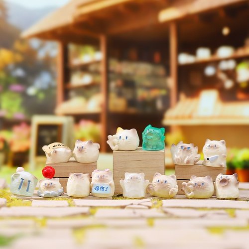 小红书同款猫猫PAI表演艺术家mini手办卡通盲盒创意潮流桌面摆件