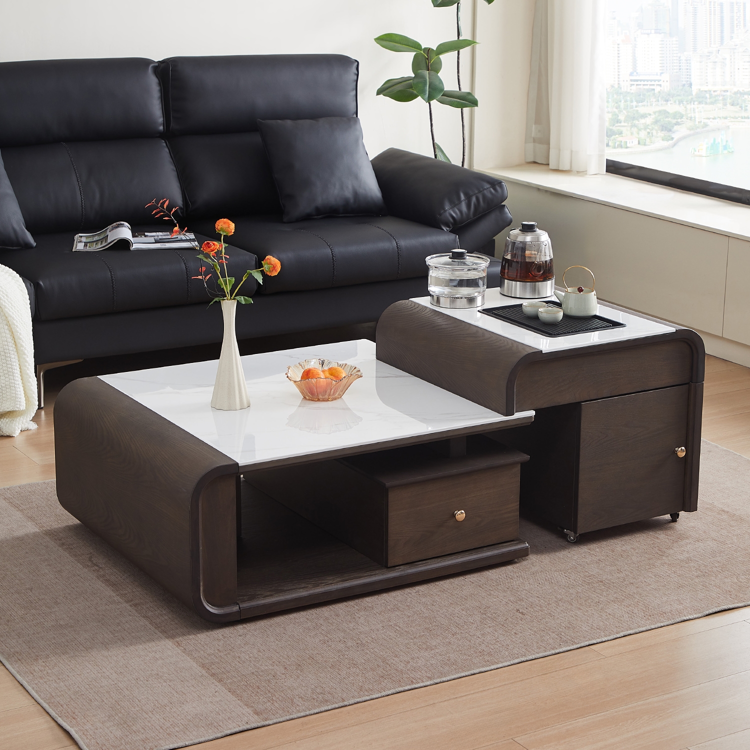 2025新款轻奢茶几茶台可移动小型