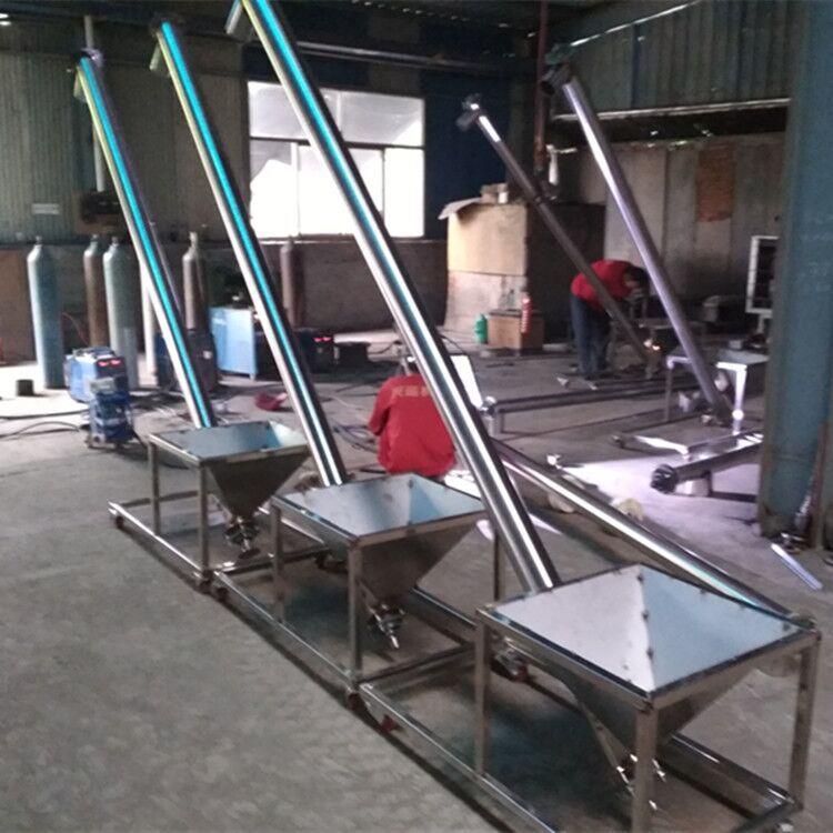 污泥螺旋提升机厂家报价 化肥螺旋上料设备 6