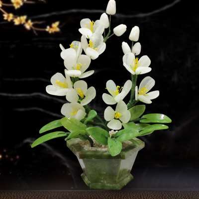 玉雕玉石工艺品客厅家居饰品玉器博古架盆景餐厅现代中国风摆件