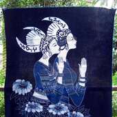 新款 手工布艺壁挂画 民族风蜡染挂布画贵州蜡染少数民族特色工艺