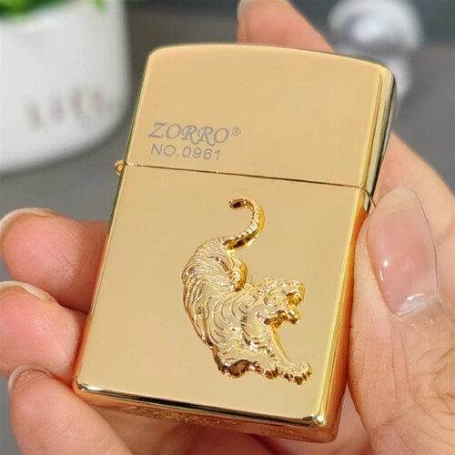 浮雕小金虎和悟空全铜火机