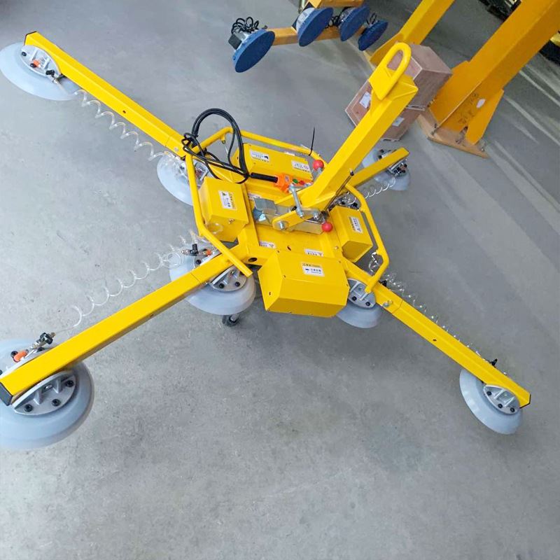 电动玻璃幕墙吊装真空吸盘玻璃吸吊机吸盘可旋转翻转吊具支持制定