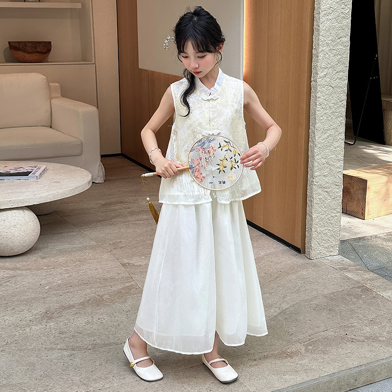 12岁女童夏季套装夏装舒适潮流潮装外穿舒服精致潮范潮酷童装潮款