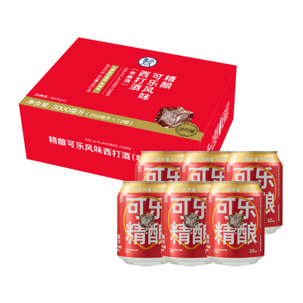 盒马 精酿可乐风味西打酒(苹果酒) 迷你罐 250ml*12罐果味啤酒