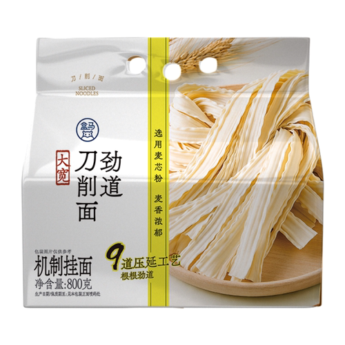 盒马 劲道刀削面 800g