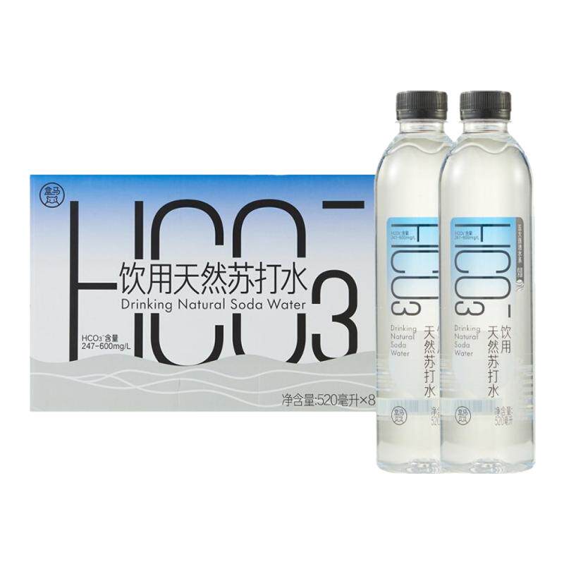 盒马 饮用天然苏打水 520ml*24瓶