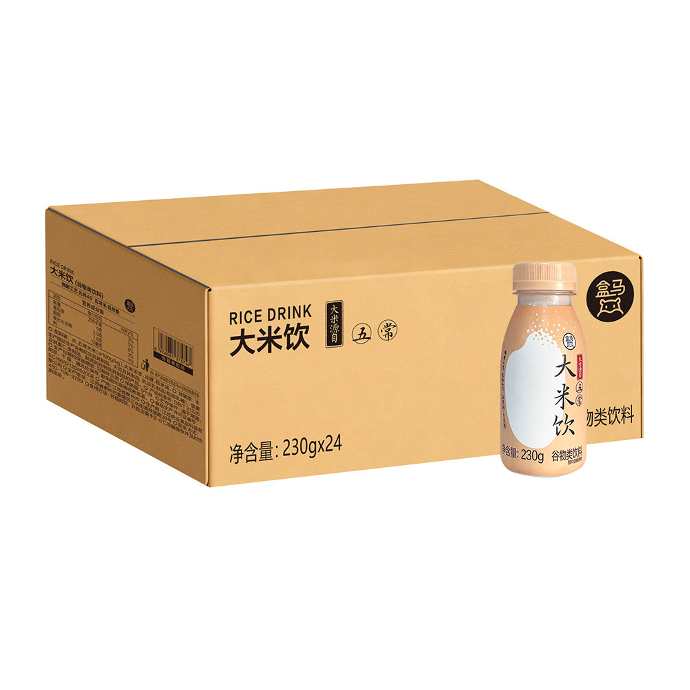 盒马 大米饮 230g*24瓶谷物植物蛋白饮料