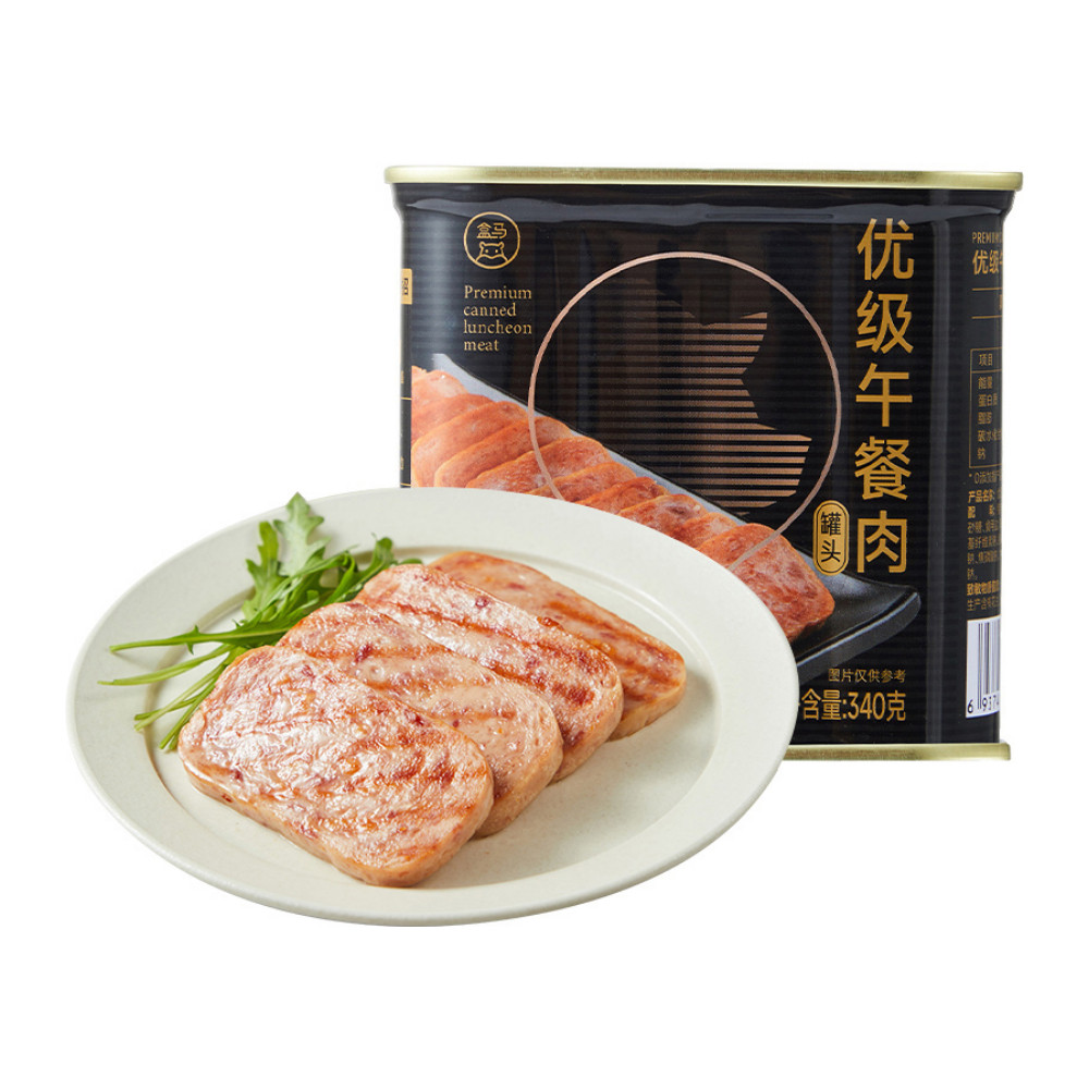 盒马 优级午餐肉罐头 340g*3罐