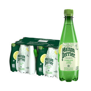500ml 含气青柠味饮料瓶装 24法国进口 巴黎水 Perrier