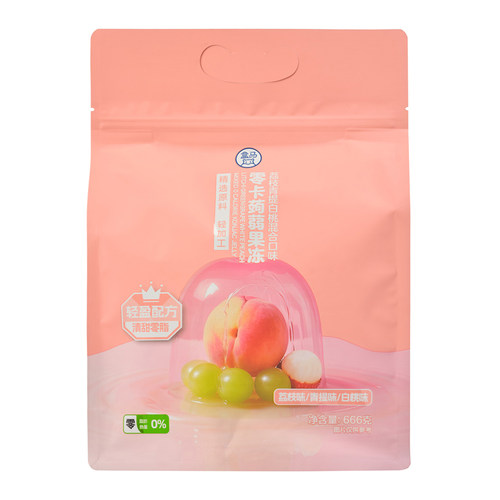 盒马 0卡蒟蒻果冻(荔枝味+白桃味+青提味) 666g