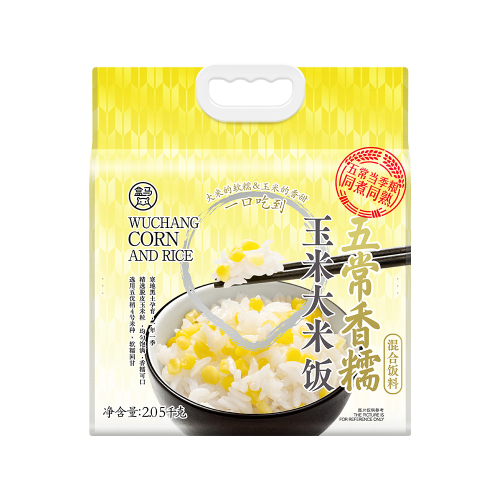 盒马五常香糯玉米大米饭2.05kg