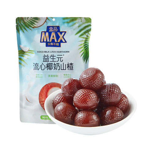 盒马MAX 益生元流心椰奶山楂 520g