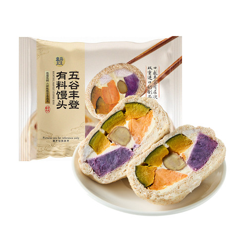 盒马 五谷丰登有料馒头 600g 6个