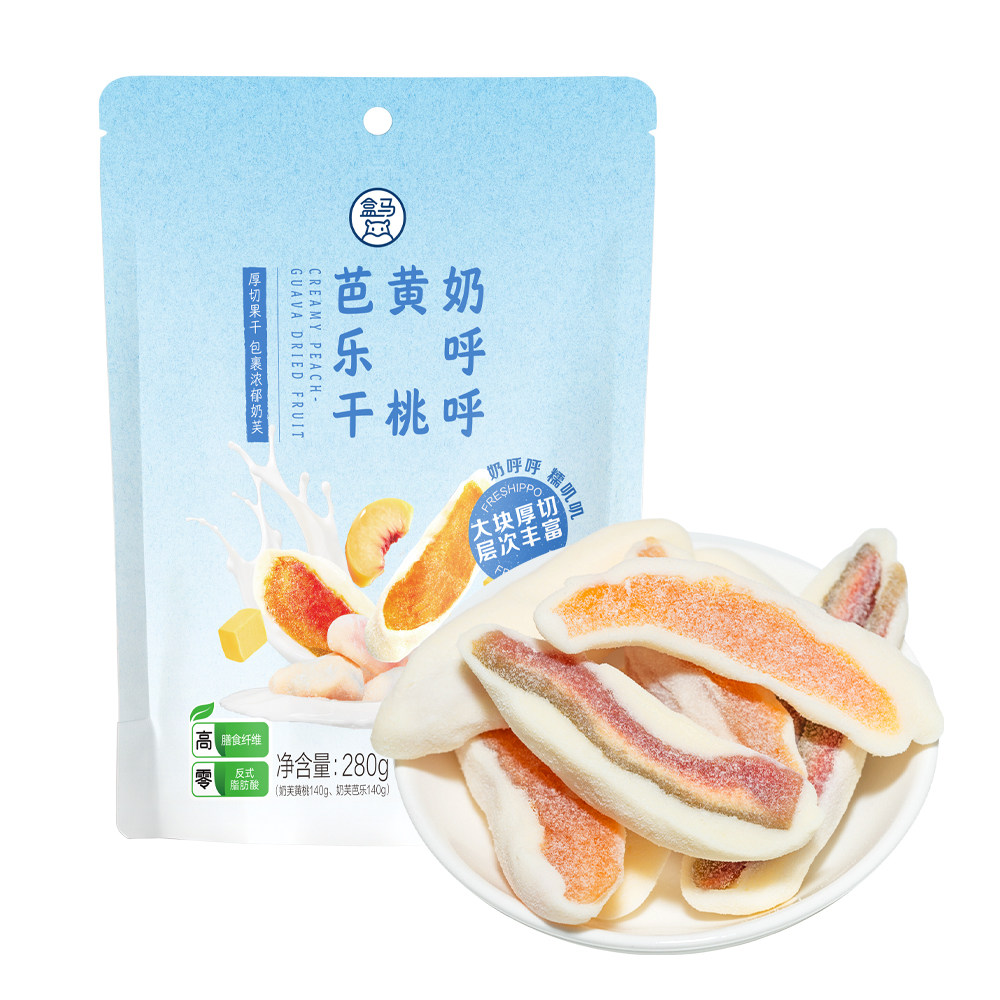 盒马 奶呼呼黄桃芭乐干 280g