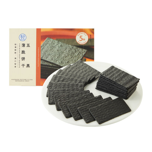 盒马五黑薄脆饼干240g