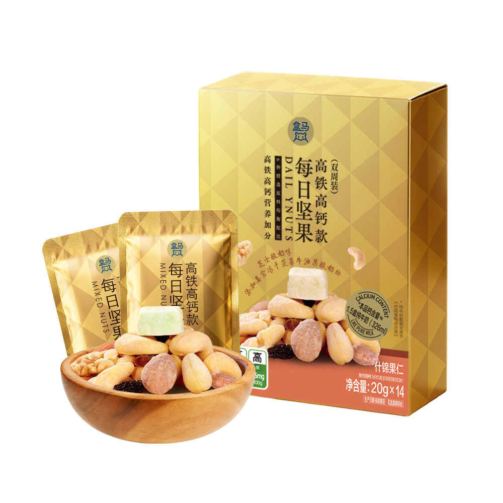 盒马 高铁高钙款每日坚果双周装 20g*14袋图片