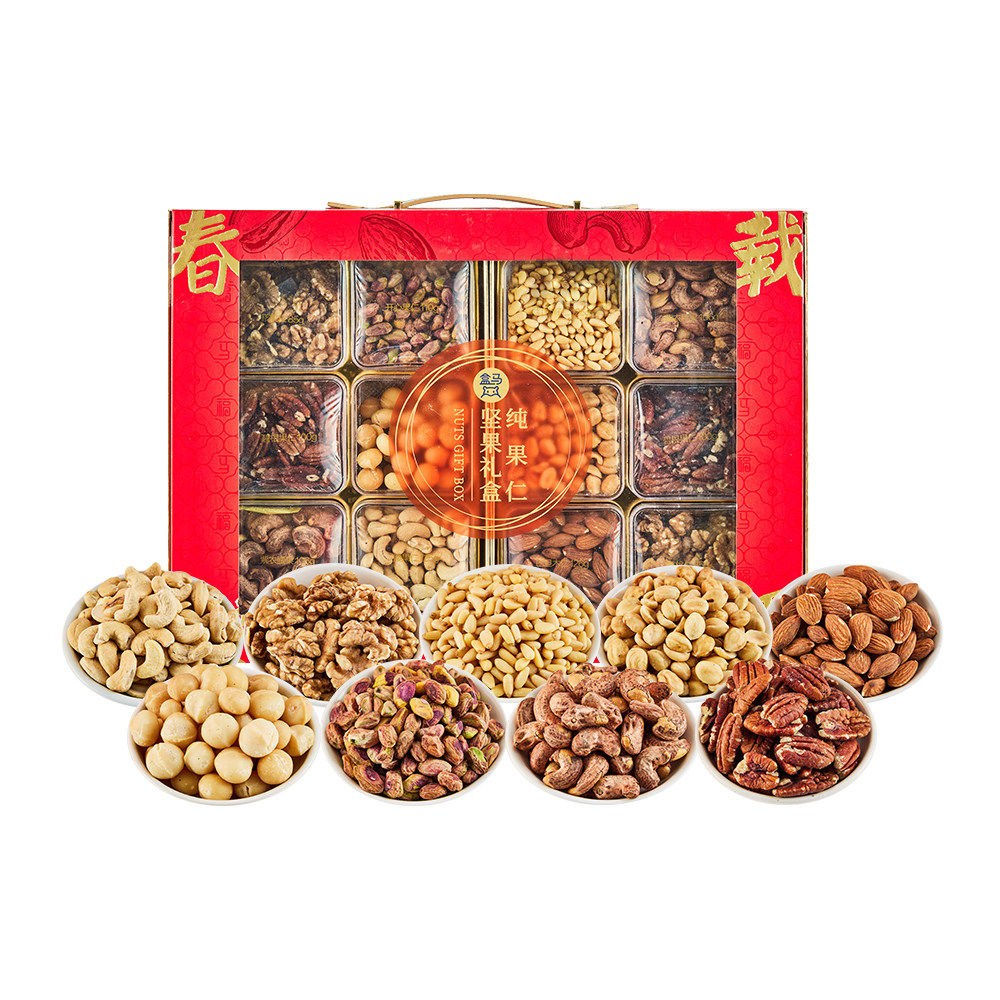 盒马 春鞍载果 纯果仁坚果礼盒 1.3kg12罐坚果果仁炒货礼盒送礼,零食/坚果/特产,坚果礼盒,淘宝优惠券,粉丝福利购,淘宝优惠卷
