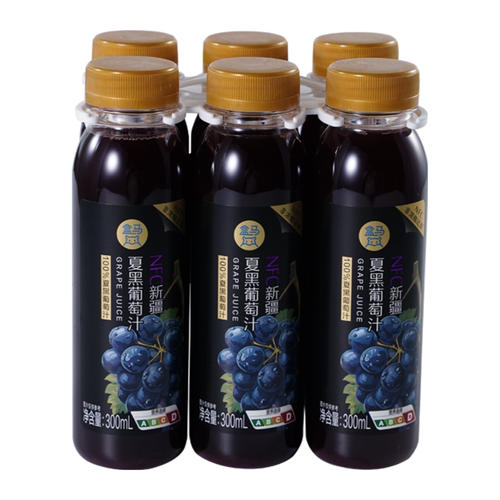 盒马 NFC新疆夏黑葡萄汁 300ml*6