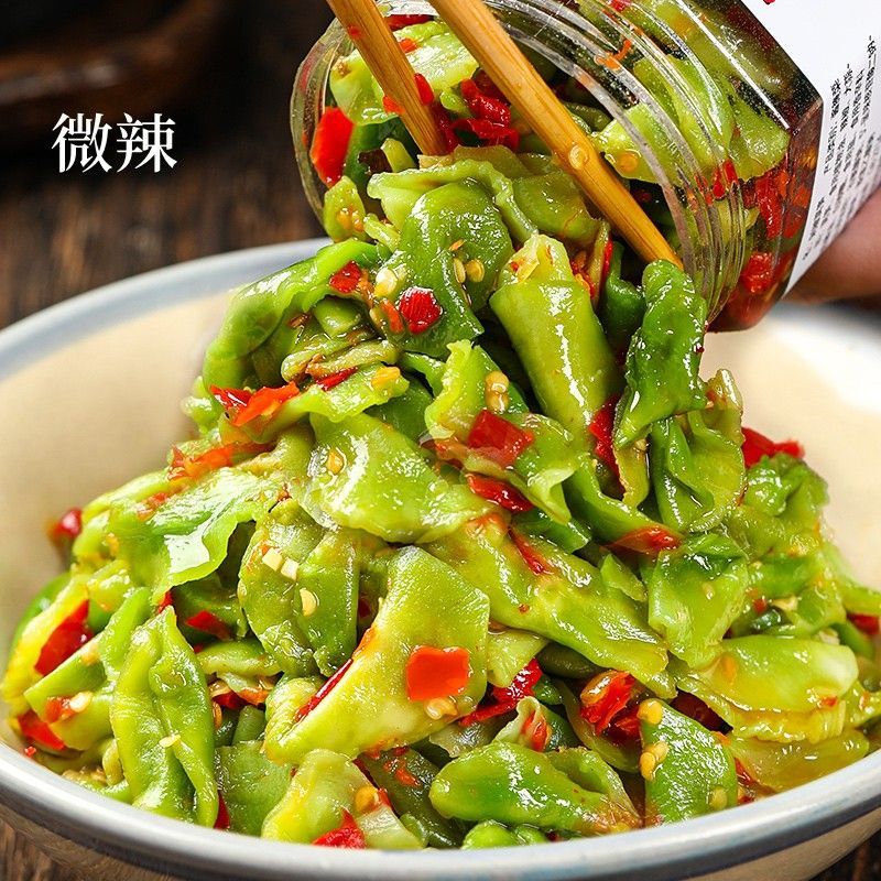 剁椒莴笋下饭菜开味鲜香脆爽莴苣小凉菜干咸菜酱菜外婆菜辣椒酱