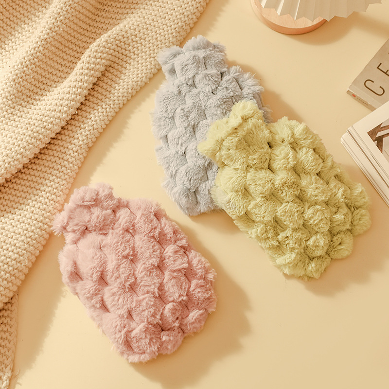 注水热水袋大号毛绒可爱暖手袋女敷肚子颈椎被窝专用暖水袋暖手宝