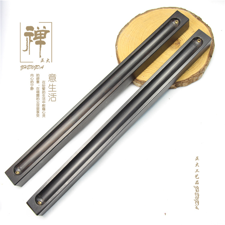 香插黑檀木古风简约格调线香插托香炉高级感线香管香托国风小香炉