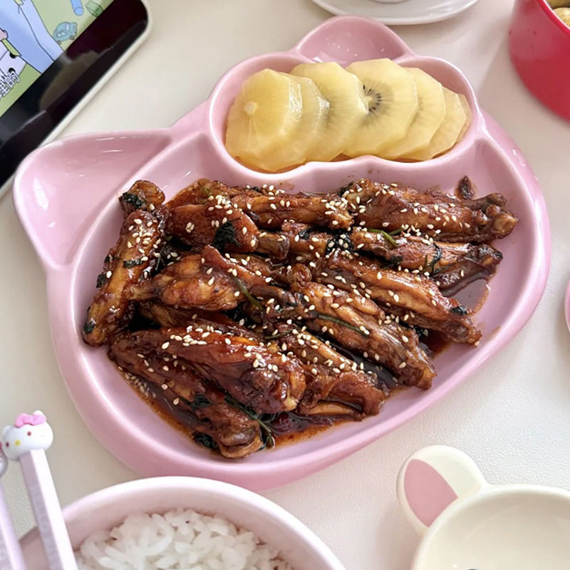 ins韩系Kitty陶瓷盘家用