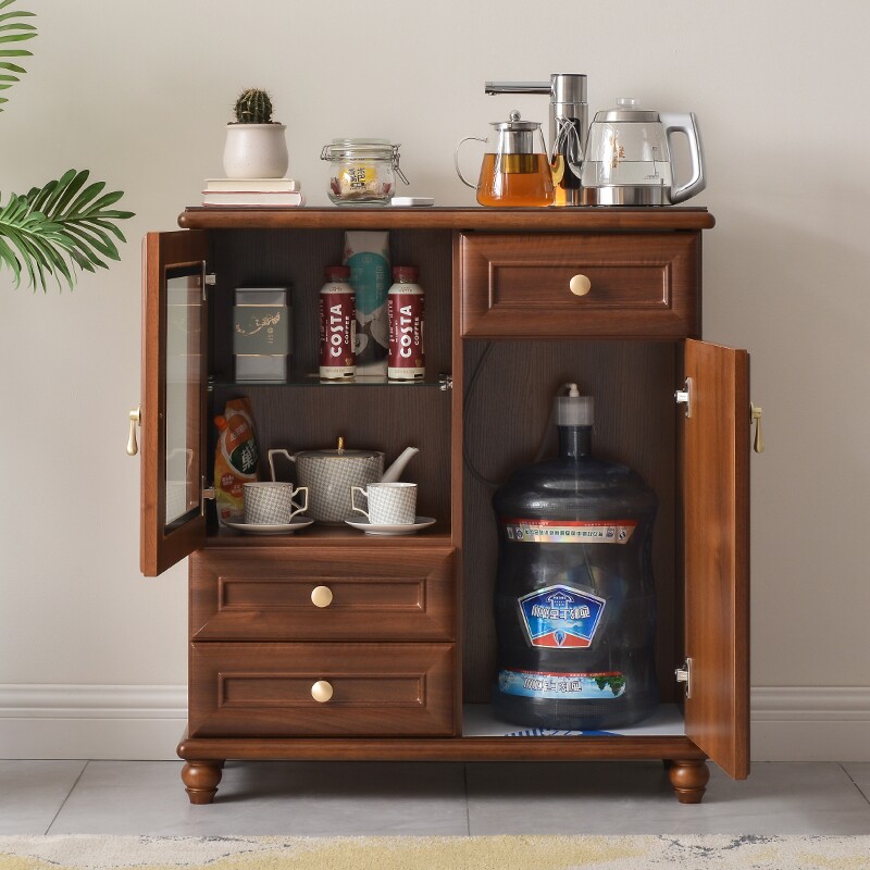 实木茶吧机家用全自动一体柜2025