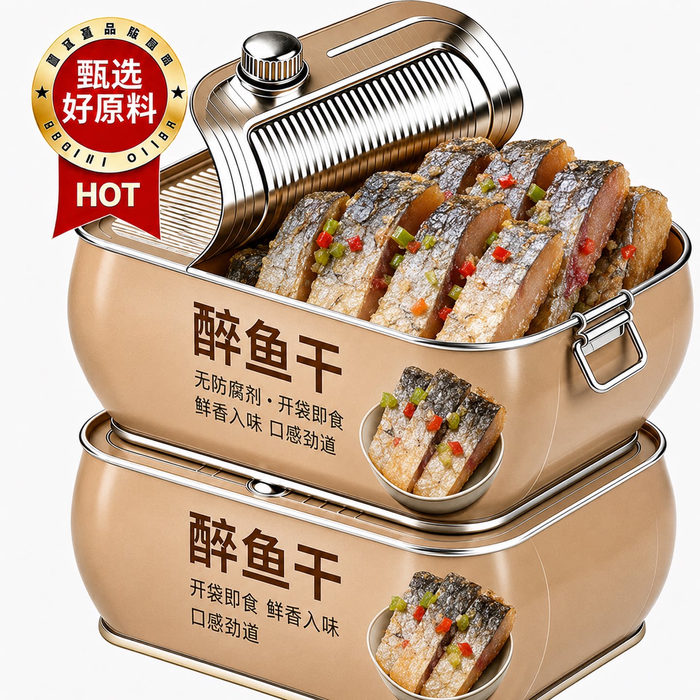 绍兴特产即食醉鱼干花雕鱼块