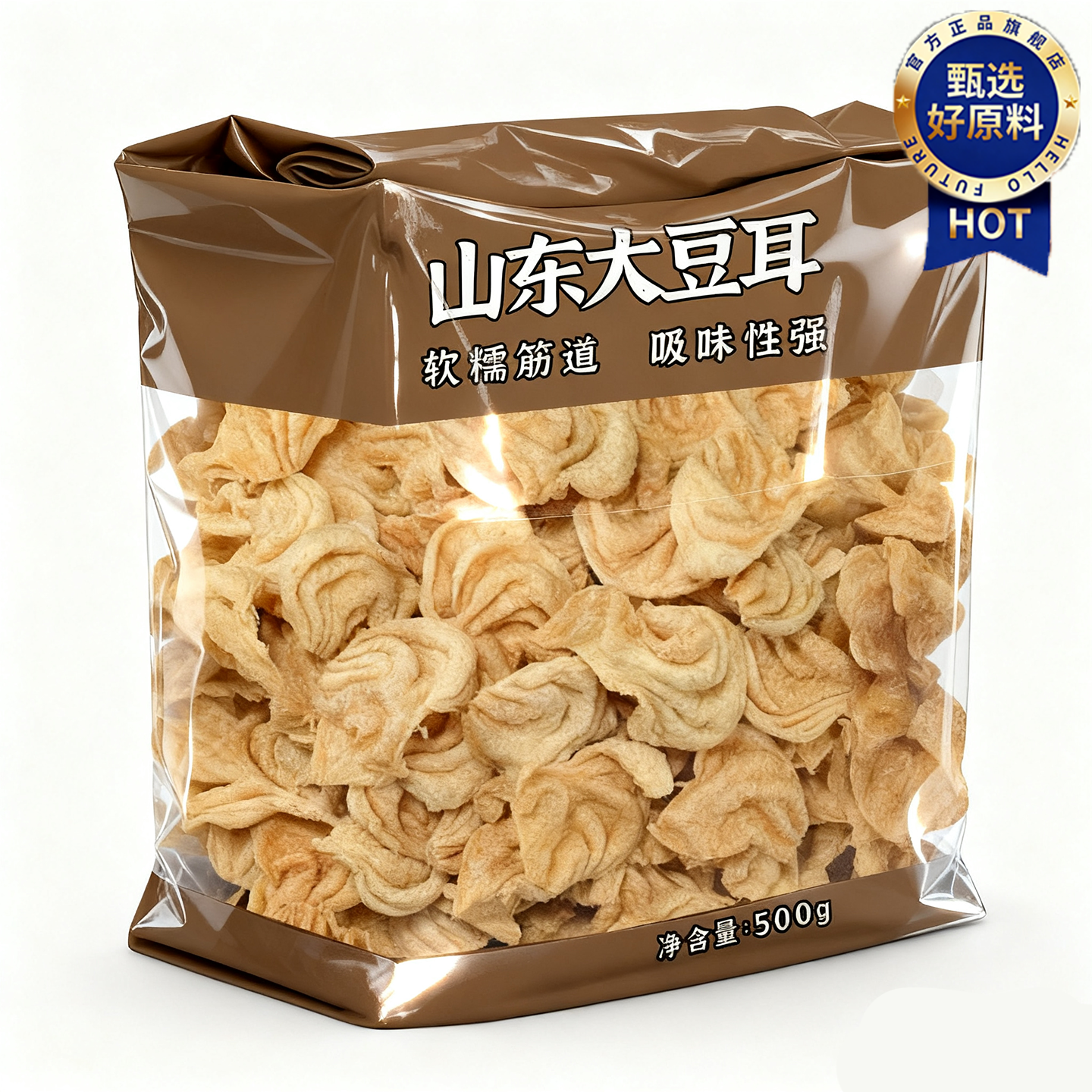 全网热销100w山东特产大豆耳批发