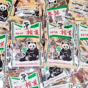 .熊猫榨菜68g银杏牌榨菜丝即食下饭菜配粥温州儿时的味道怀旧食品