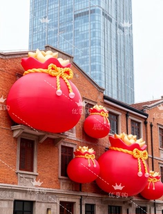 充气福袋气模定制闭气pvc充气模型情人节春节氛围感喜庆美陈气膜