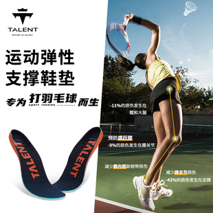 Talent&jetflow超临界碳板足弓支撑缓震舒适透气减震羽毛球通用
