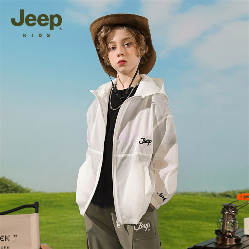 Jeep/吉普防晒服连帽透气外套