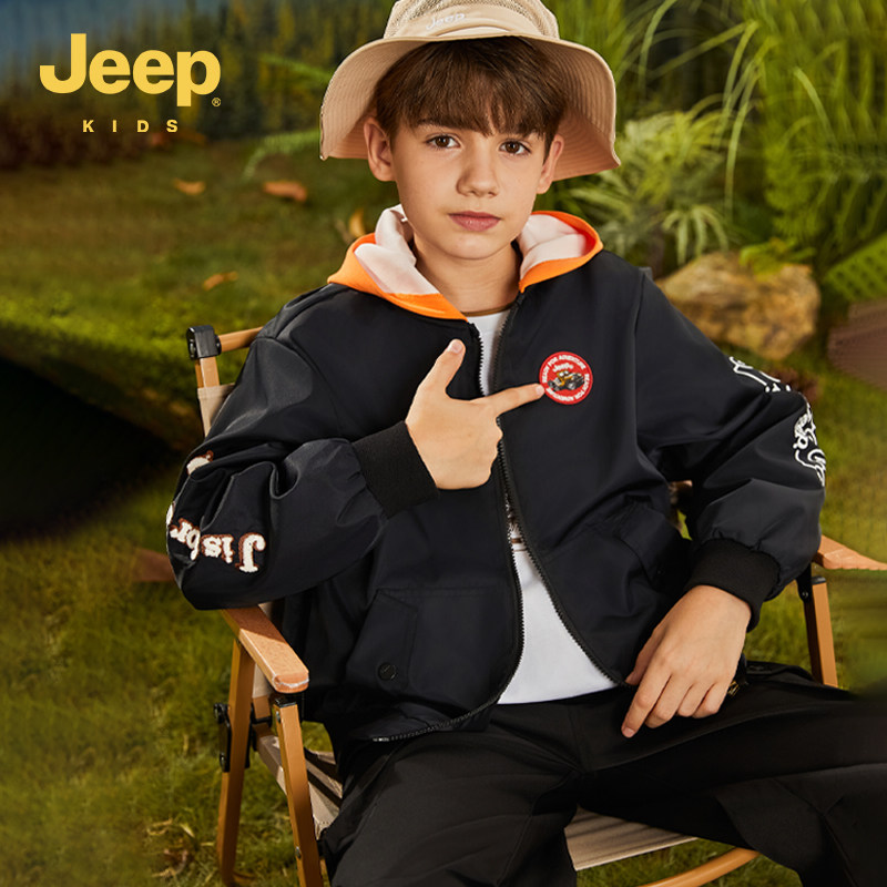 Jeep吉普童装儿童休闲棒球服图片