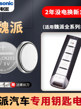 长城WEY魏派VV5 VV6 VV7 P8汽车钥匙电池原装CR2032专用遥控器纽扣电子17 18款5S五7S七7C weyvv VV7S VV7C