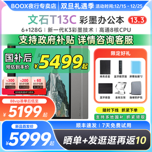 【支持国补 送商务皮套】文石BOOX T13C轻薄彩墨办公本墨水屏电子书阅读器13.3彩色水墨屏电纸书tab13升级