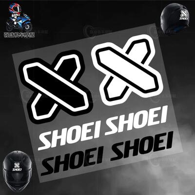 SHOEIX符号摩托车头盔贴